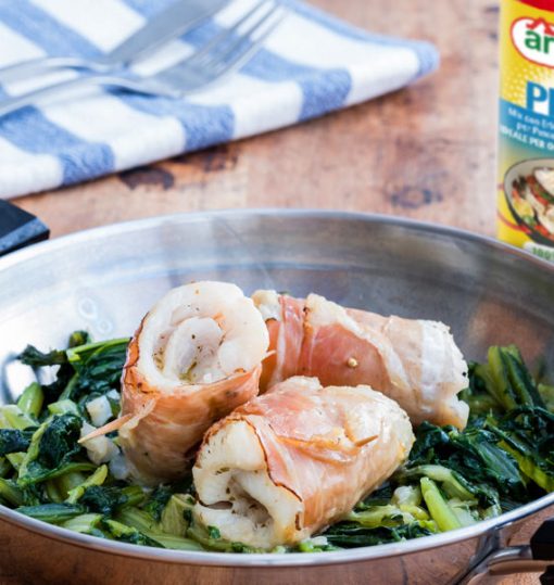 Ricette Ariosto: Involtini di pesce e speck